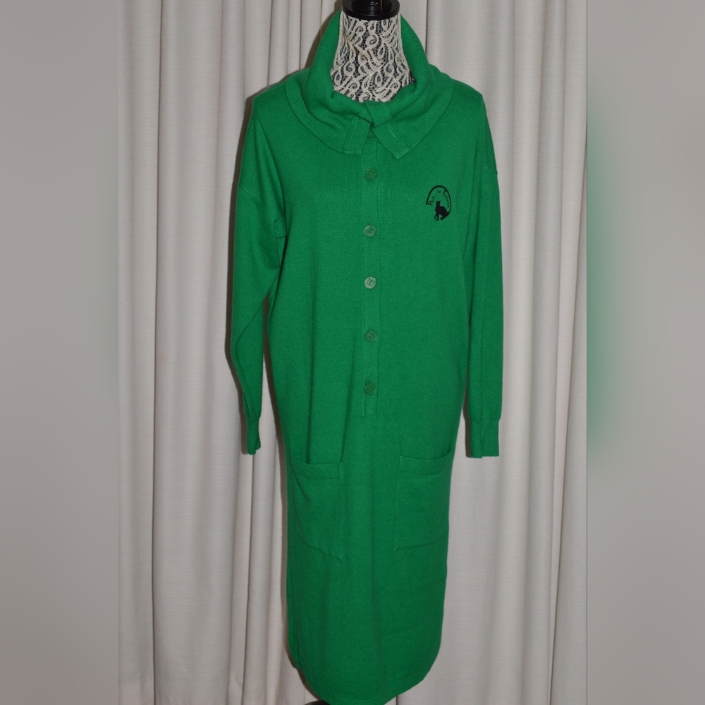 Vintage Dress 1980-1990s KRIZIA Poi by KRIZIA Made in Italy Lambswool